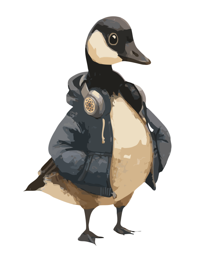 Zeppy, the WindBorne shop goose